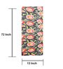Floral Passion (72x13) Coral & Black Cotton Table Runner
