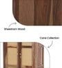 Coral Cane 2 Door Wardrobe In Sheesham Wood Finish