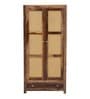 Coral Cane 2 Door Wardrobe In Sheesham Wood Finish