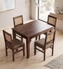 Coral Cane 4 Seater Dining Table In Sheesham Wood Finish