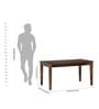 Coral Cane 6 Seater Dining Table In Sheesham Wood Finish