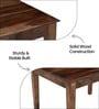 Coral Cane 6 Seater Dining Table In Sheesham Wood Finish