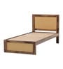 Coral Cane Single Bed In Sheesham Wood Finish