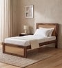 Coral Cane Single Bed In Sheesham Wood Finish