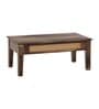Coral Cane Wooden Coffee Table In Brown Finish