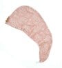 Coral Banana Jacquard Floral 300 GSM Hair Wrap Towel (Set of 1 )