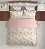 Coral Cotton Floral 150 GSM Double Bed Comforter