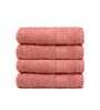 Coral Haze 500 GSM 100% Cotton Hand Towel (Set of 4)