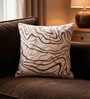 Coral Polyester Abstract 16x16 inches Cushion Covers Set of 2
