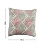 Coral Polyester Geometric 16x16 inches Cushion Covers Set of 3