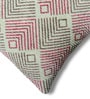 Coral Polyester Geometric 18x18 inches Cushion Covers Set of 2