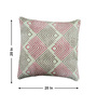 Coral Polyester Geometric 20x20 inches Cushion Covers Set of 2