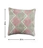 Coral Polyester Geometric 20x20 inches Cushion Covers Set of 3