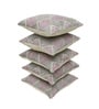 Coral Polyester Geometric 20x20 inches Cushion Covers Set of 5