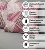 Coral Polyester Geometric 20x20 inches Cushion Covers Set of 5
