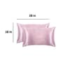 Coral Solid 400 TC Satin Set of 2 Pillow Covers
