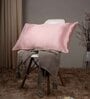 Coral Solid 400 TC Satin Set of 2 Pillow Covers