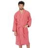 Coral Solid Cotton Men Bath Robe With Belt (XL)