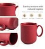Coral Statement Coffee Mug 350 ml (2 Pc)Rice Husk Biocomposite