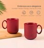Coral Statement Coffee Mug 350 ml (4 Pc)Rice Husk Biocomposite