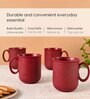 Coral Statement Coffee Mug 350 ml (4 Pc)Rice Husk Biocomposite