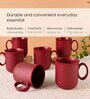 Coral Statement Coffee Mug 350 ml (6 Pc)Rice Husk Biocomposite