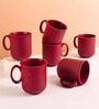 Coral Statement Coffee Mug 350 ml (6 Pc)Rice Husk Biocomposite