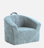 Coral Textured Organic Kids Lounge Chair In Lightblue Colour