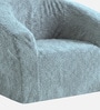 Coral Textured Organic Kids Lounge Chair In Lightblue Colour