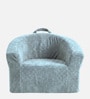 Coral Textured Organic Kids Lounge Chair In Lightblue Colour