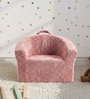 Coral Textured Organic Kids Lounge Chair In Peach Colour Coral Textured Organic Kids Lounge Chair In Peach Colour