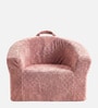 Coral Textured Organic Kids Lounge Chair In Peach Colour Coral Textured Organic Kids Lounge Chair In Peach Colour