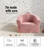 Coral Textured Organic Kids Lounge Chair In Peach Colour Coral Textured Organic Kids Lounge Chair In Peach Colour