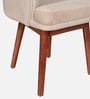 Corbel Acacia Wood Dining Chair In Natural Glazed Finish with Revolving Chair In Suede Fabric Corbel Acacia Wood Dining Chair In Natural Glazed Finish with Revolving Chair In Suede Fabric