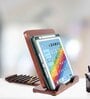 Corbett Ergonomic Sheeham Wood Laptop Stand in Walnut Finish