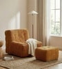 Corduroy Cloud Sofa Seat In Cord Fabric With Leg Rest