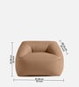 Corduroy Boucle Kids Sofa Chair In Brown Colour
