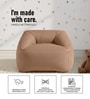 Corduroy Boucle Kids Sofa Chair In Brown Colour