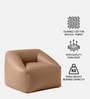 Corduroy Boucle Kids Sofa Chair In Brown Colour