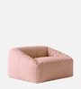 Corduroy Velvet Kids Sofa Chair In Pink Colour