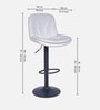 Corner Bar Chair In White Color