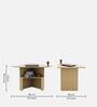 Corner Writing Table in Urban Teak Finish