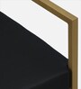 Albarn Metal Bar Chair In Dark Green & Gold Finish