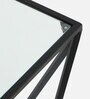 Cortez Metal End Table In Black Colour