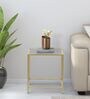 Cortez Metal End Table In Gold Colour