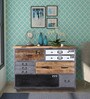 Cortez Solid Wood Chest Of Drawers In Natural & Grey Finish