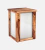 Cortina Sheesham Wood Backlit Side Table in Provincial Teak Finish Cortina Sheesham Wood Backlit Side Table in Provincial Teak Finish