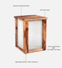 Cortina Sheesham Wood Backlit Side Table in Provincial Teak Finish Cortina Sheesham Wood Backlit Side Table in Provincial Teak Finish