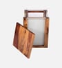 Cortina Sheesham Wood Backlit Side Table in Provincial Teak Finish Cortina Sheesham Wood Backlit Side Table in Provincial Teak Finish