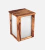 Cortina Sheesham Wood Backlit Side Table in Provincial Teak Finish Cortina Sheesham Wood Backlit Side Table in Provincial Teak Finish